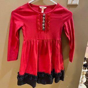 Matilda Jane Red Holiday Dress Size 6